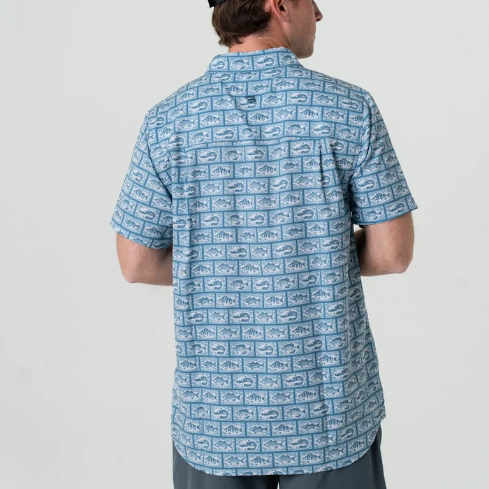 Performance Button Up- Angler's Choice by Burlebo