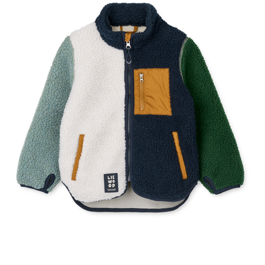 Liewood - Pile Jacket - Nolan - Peppermint Multi Mix