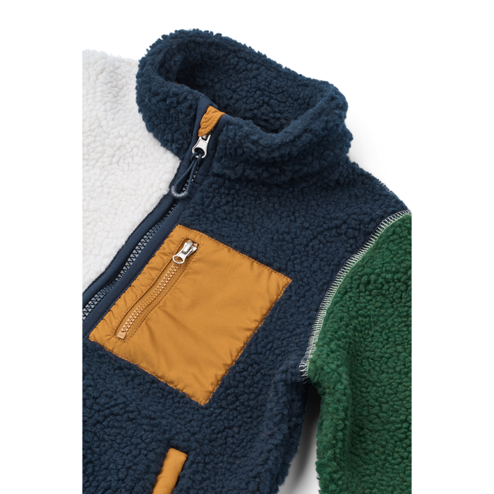 Liewood - Pile Jacket - Nolan - Peppermint Multi Mix - Close Look