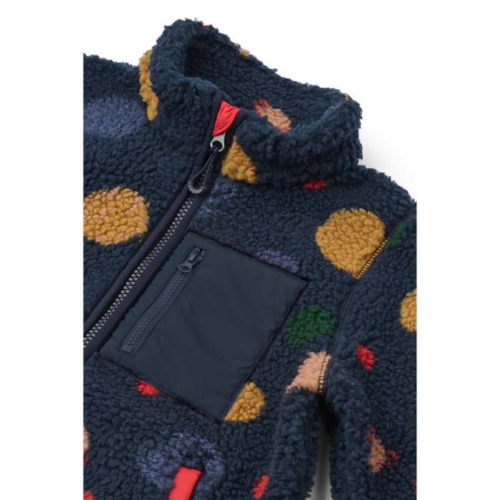 Liewood - Pile Jacket - Nolan - Universe/Classic Navy - Details