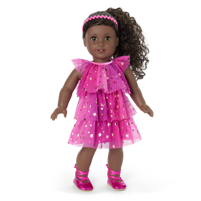 Pink Party-Ready Dress for 18-inch Dolls