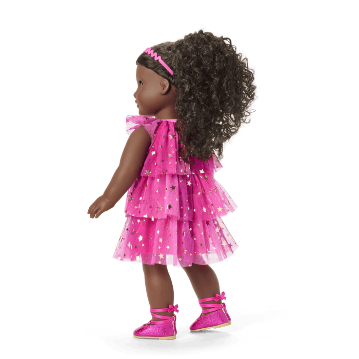 Pink Party-Ready Dress for 18-inch Dolls