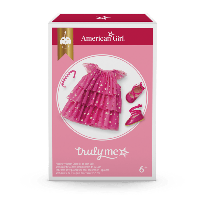 Pink Party-Ready Dress for 18-inch Dolls