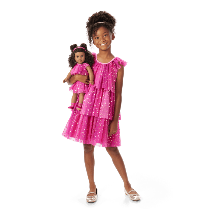 Pink Party-Ready Dress for Girls