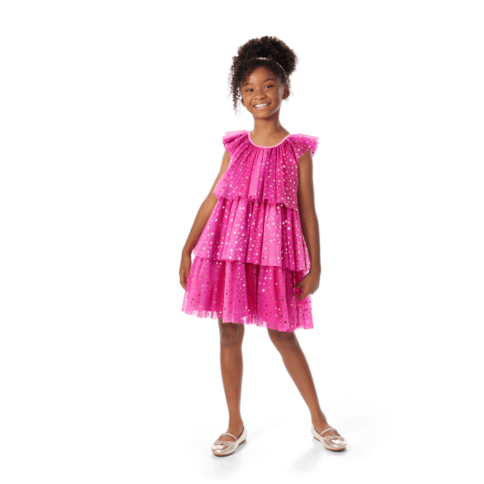 Pink Party-Ready Dress for Girls