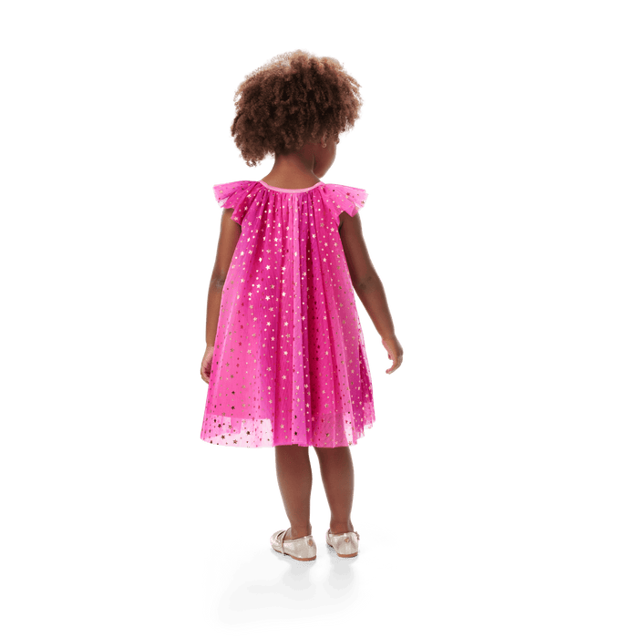 Pink Party-Ready Dress for Little Girls (Bitty Baby®)