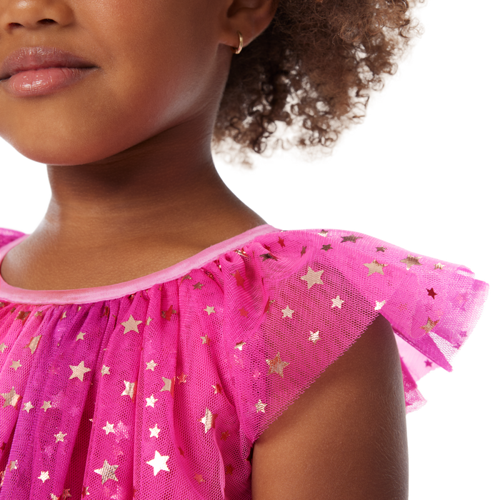 Pink Party-Ready Dress for Little Girls (Bitty Baby®)