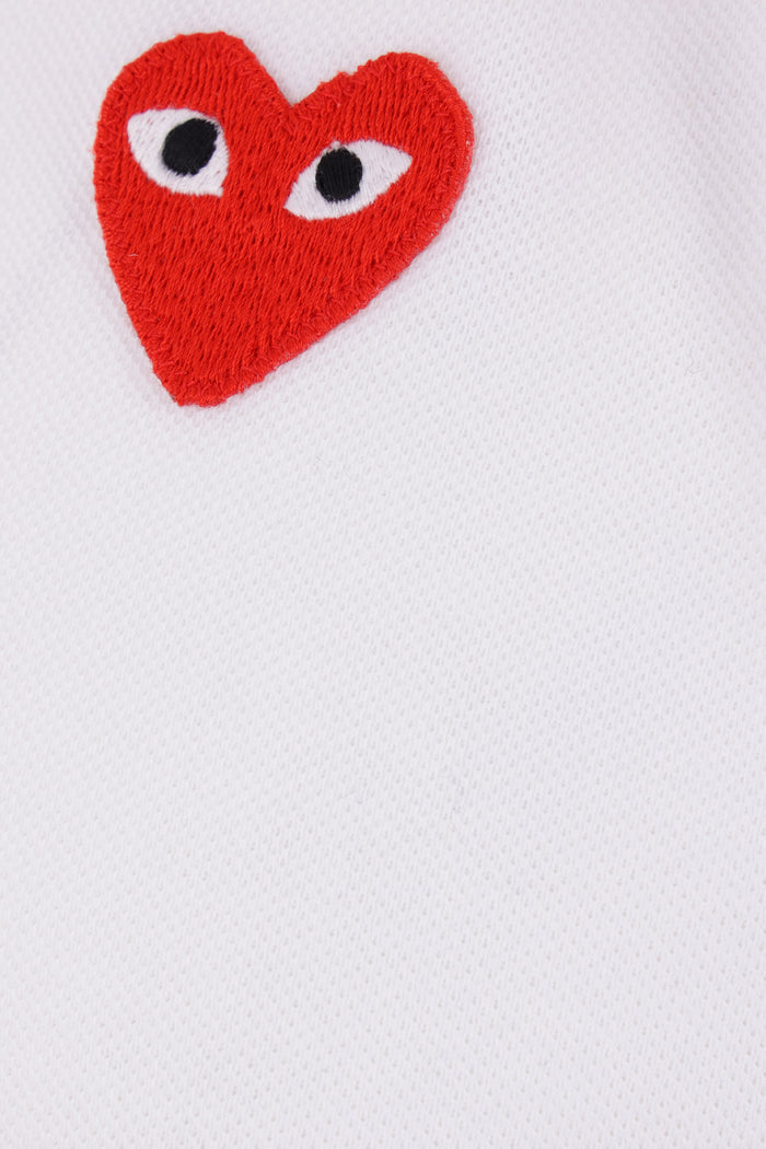 piquet polo shirt with Heart patch