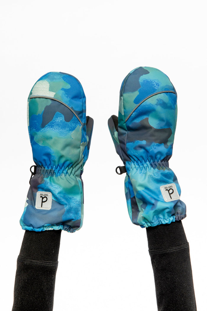 Play Winter Mittens Blue Camouflage-1