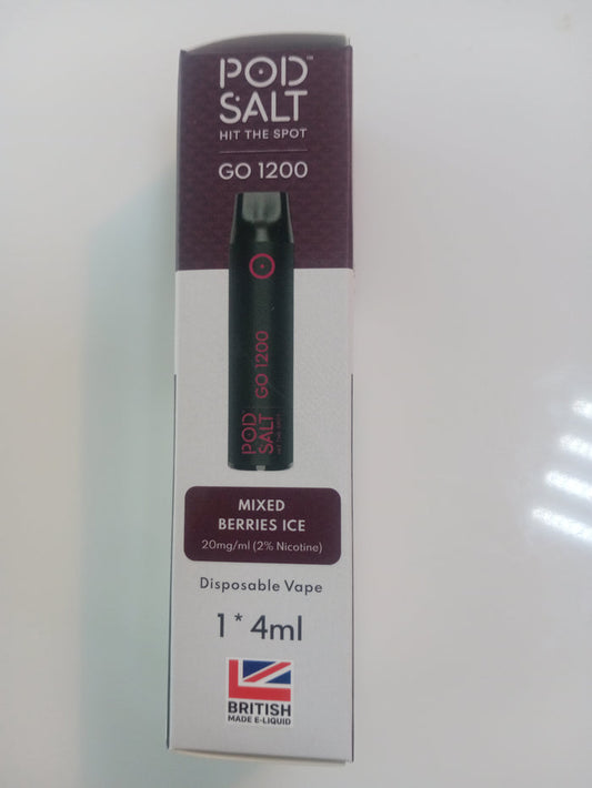 Pod Salt Mixed Berries Ice 1200 Puff