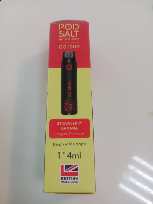 Pod Salt Strawberry Banana 1200Puff