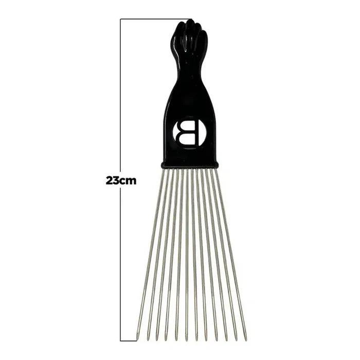 PROFESSIONAL AFRO METAL STYLING PICK FOR CURLY & TEXTURED HAIR