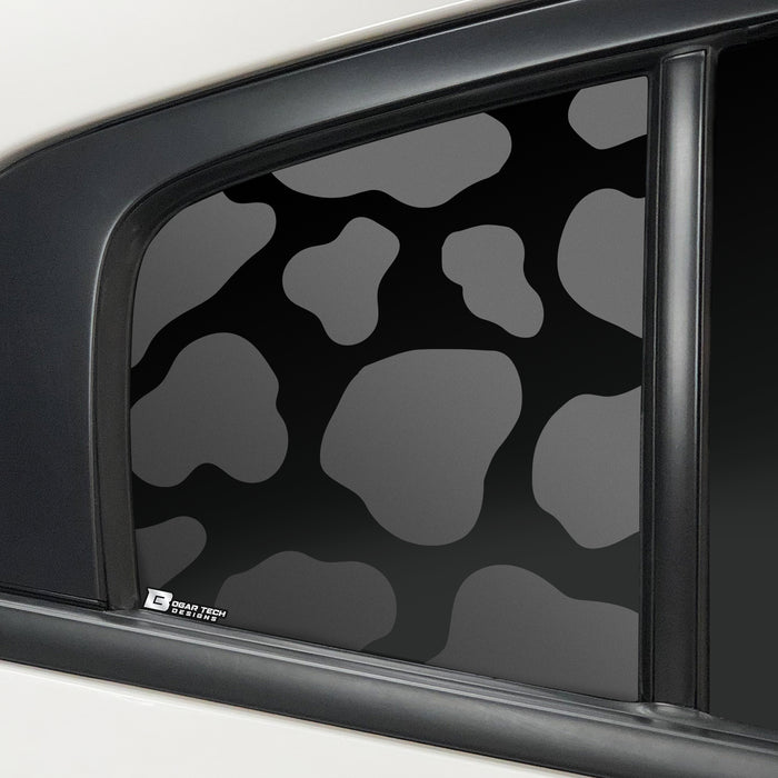 Quarter Window Fuel Door Cow Print Vinyl Decal Stickers Fits Dodge Charger 2011 - 2022 - Bogar Tech Designs