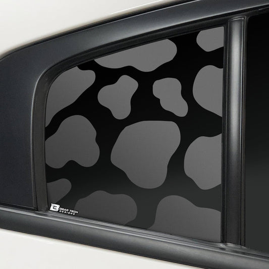 Quarter Window Fuel Door Cow Print Vinyl Decal Stickers Fits Dodge Charger 2011 - 2022 - Bogar Tech Designs