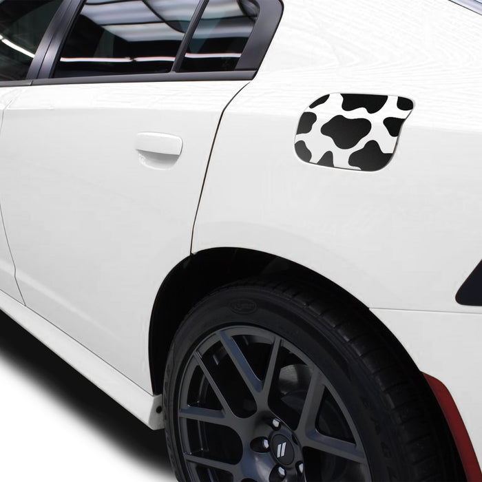 Quarter Window Fuel Door Cow Print Vinyl Decal Stickers Fits Dodge Charger 2011 - 2022 - Bogar Tech Designs