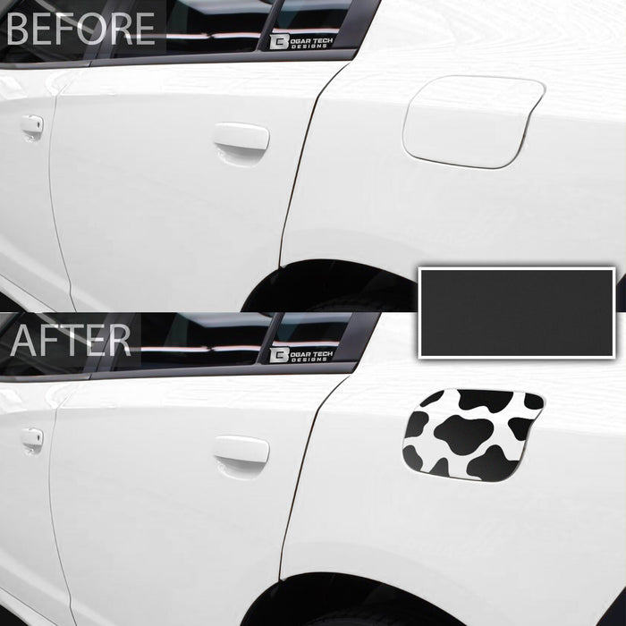 Quarter Window Fuel Door Cow Print Vinyl Decal Stickers Fits Dodge Charger 2011 - 2022 - Bogar Tech Designs