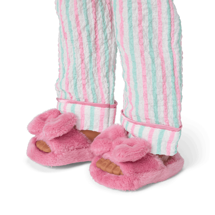 Raquel's™ Coastal Stripes Pajamas for 18-inch Dolls (Girl of the Year™ 2026)