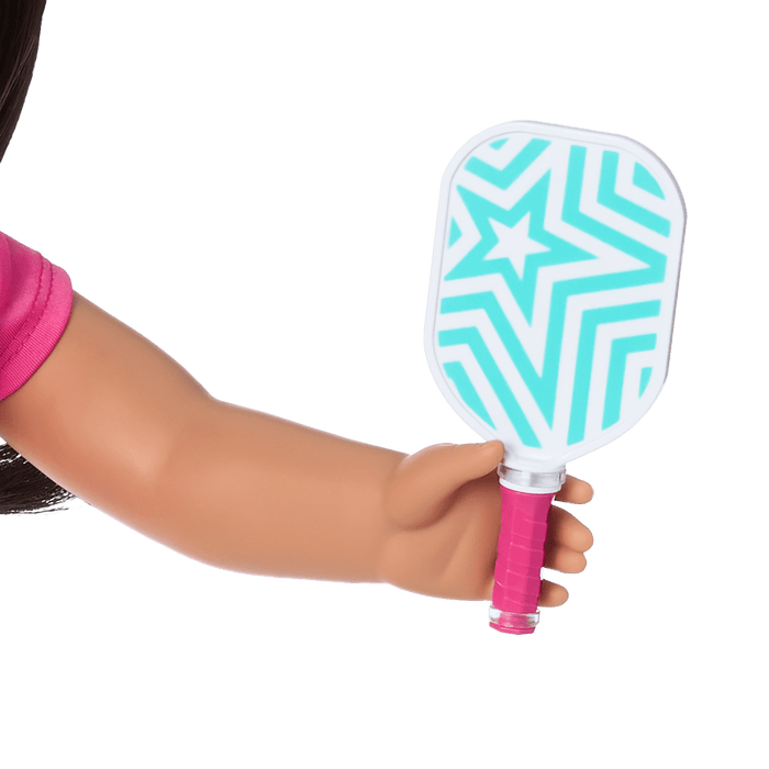 Raquel's™ Pickleball Bag & Paddle Set for 18-inch Dolls (Girl of the Year™ 2026)