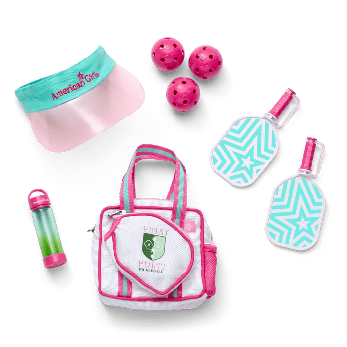 Raquel's™ Pickleball Bag & Paddle Set for 18-inch Dolls (Girl of the Year™ 2026)