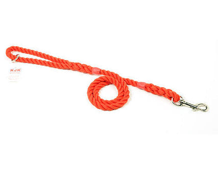 Red rope clip gundog lead