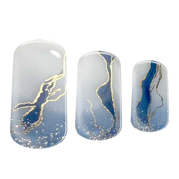 Semi-cured gel nail wraps in Opal Freeze, product shot