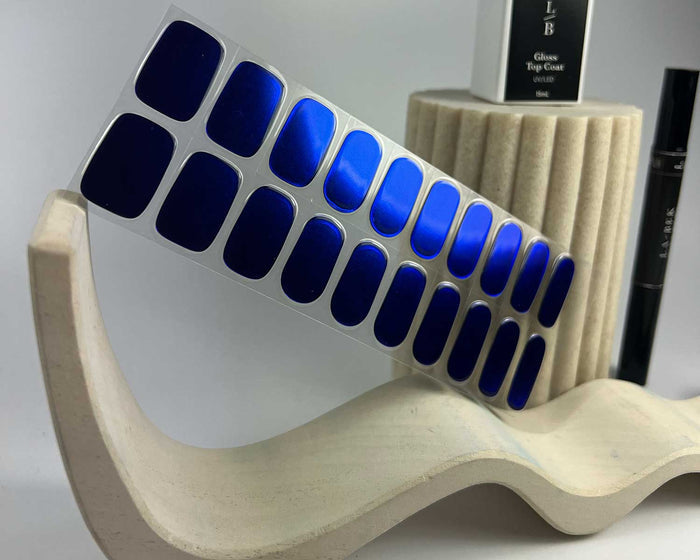 Semi-cured Gel Nail Wraps - Sapphire Eclipse