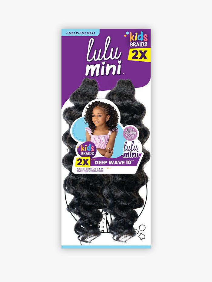 Sensationnel Crochet Braids Lulu Mini Fully Folded 2X Deep Wave 10"