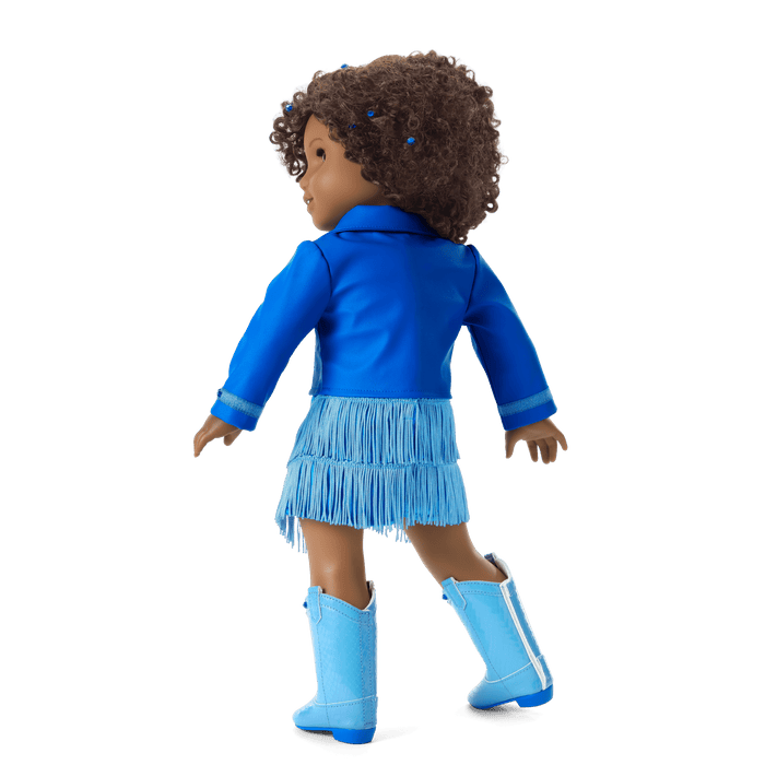 September Sapphire Sparkle Outfit for 18-inch Dolls