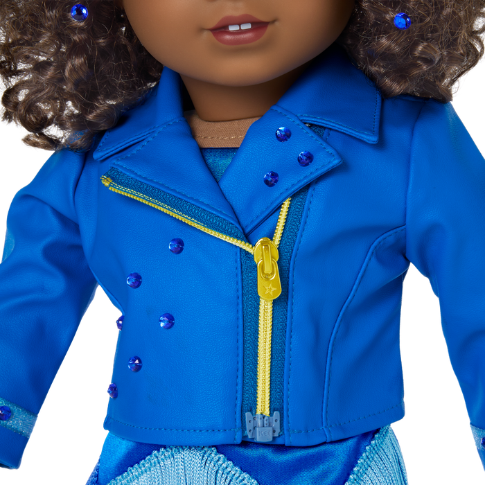 September Sapphire Sparkle Outfit for 18-inch Dolls