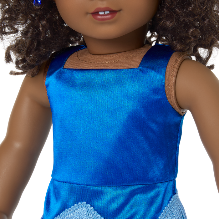 September Sapphire Sparkle Outfit for 18-inch Dolls