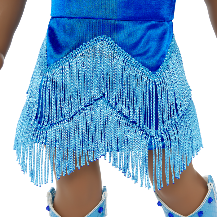 September Sapphire Sparkle Outfit for 18-inch Dolls