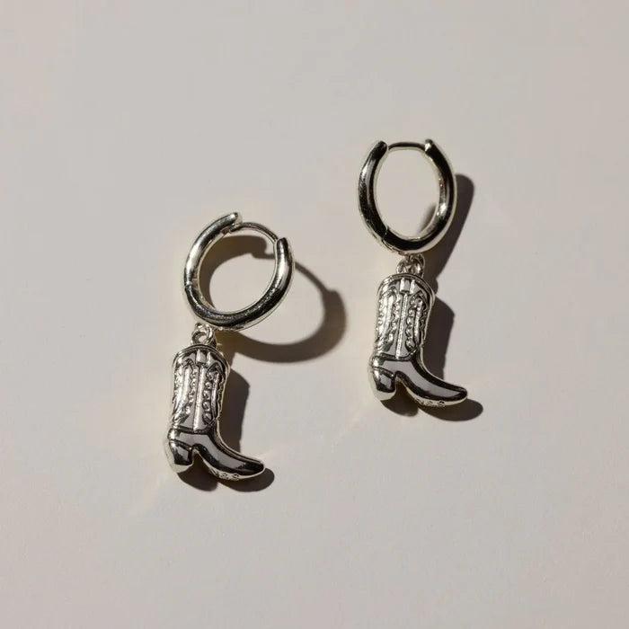 Silver Cowgirl Boot Huggies
