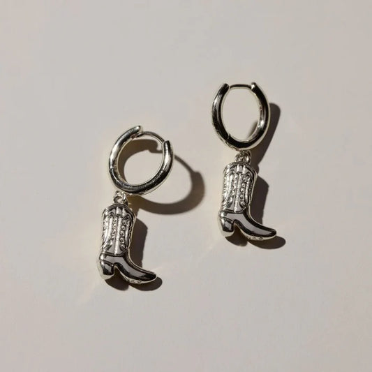 Silver Cowgirl Boot Huggies