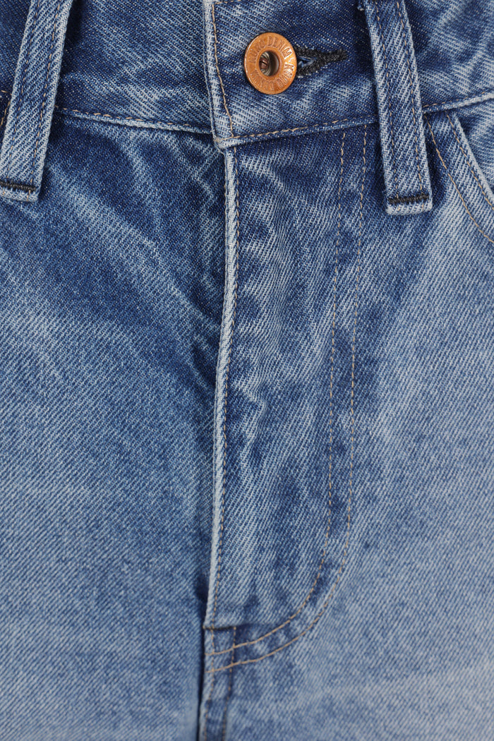 Split Panel jeans in denim