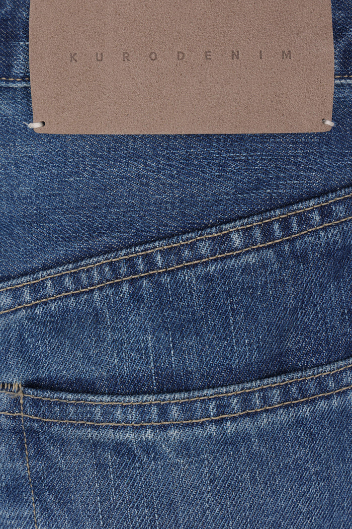 Structure wide-leg jeans in denim