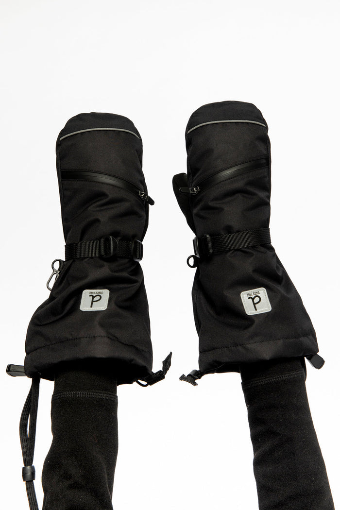Teknik Winter Mittens Black-1