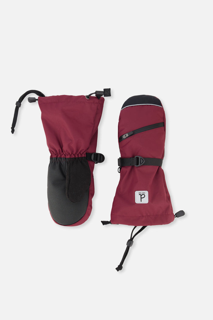 Teknik Winter Mittens Burgundy-0