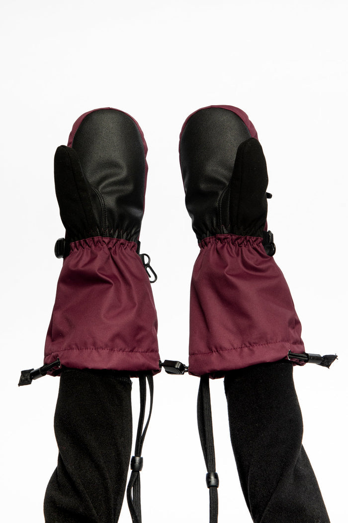 Teknik Winter Mittens Burgundy-2