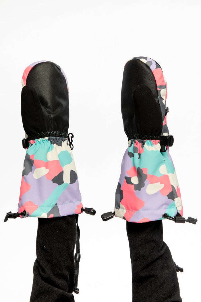 Teknik Winter Mittens Coral Camouflage-2