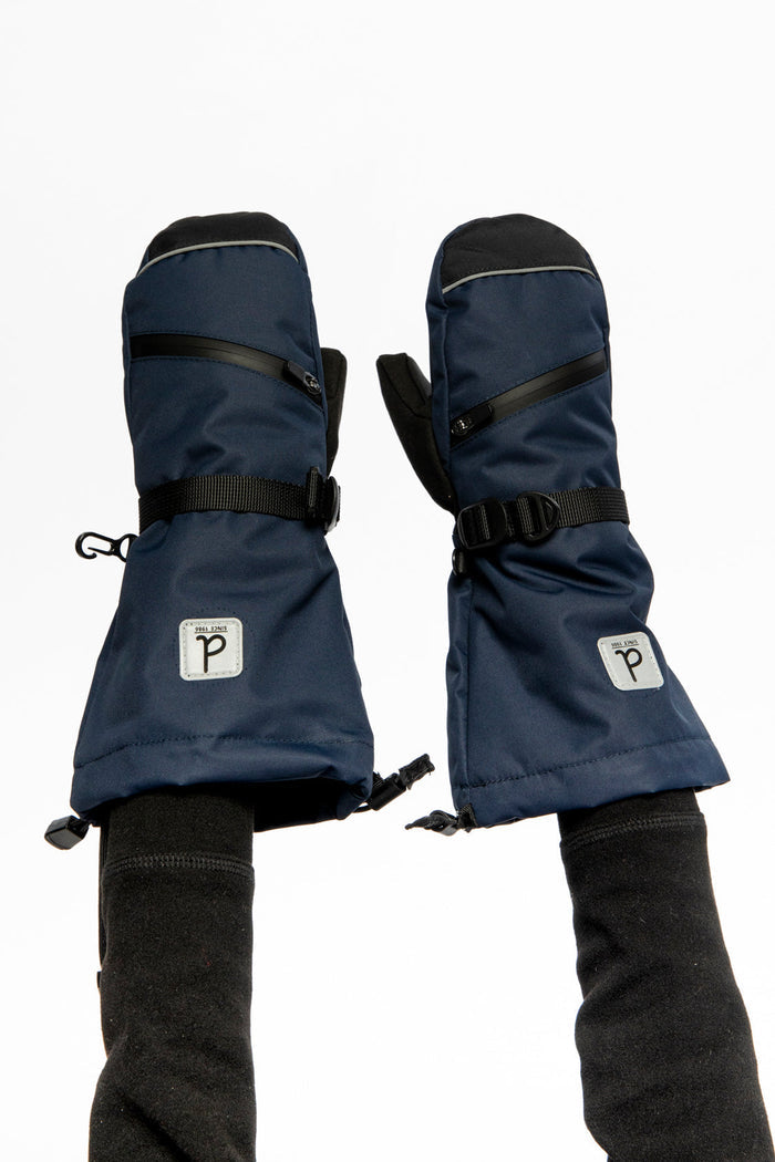 Teknik Winter Mittens Navy Blue-1