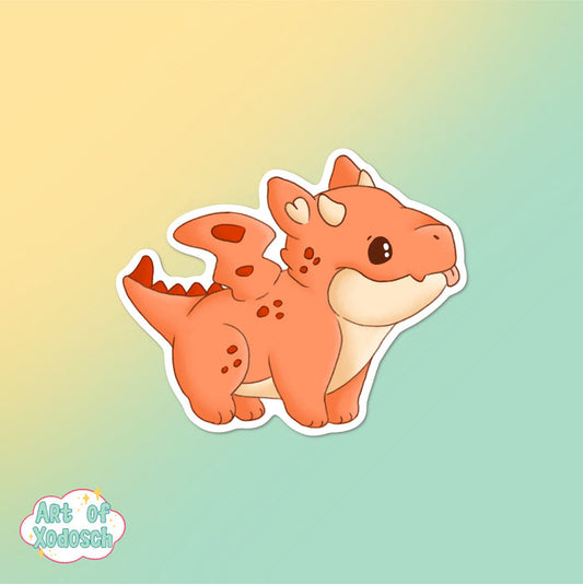 toasty the dragon sticker