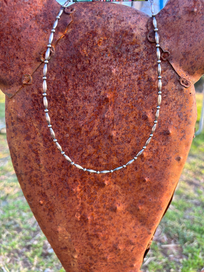 Torpedo Chocker & Sterling Silver Pearls
