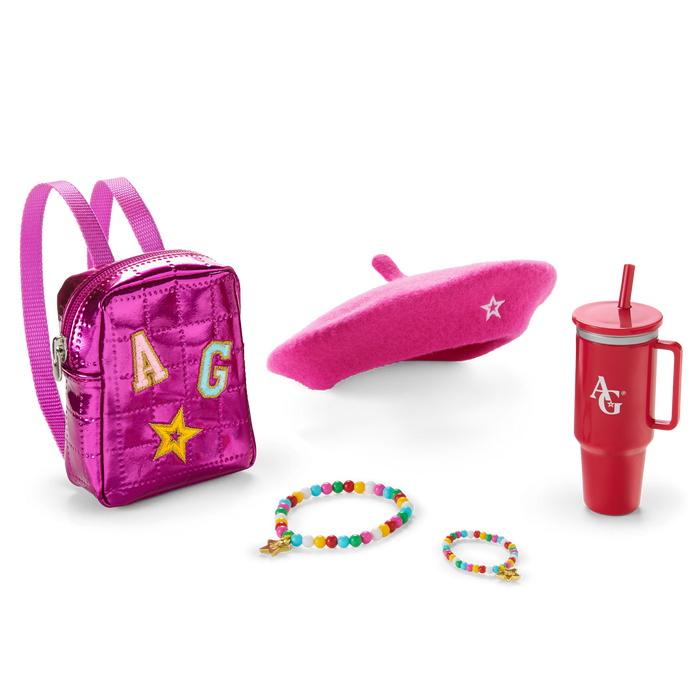 Truly Me™ 18-inch Doll #116, Puppy, Mini Backpack & Accessories AG™ Star Squad Bundle