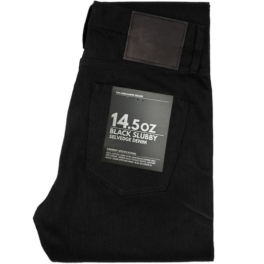 UB148 Skinny Fit - 14.5oz. Slubby Black Selvedge