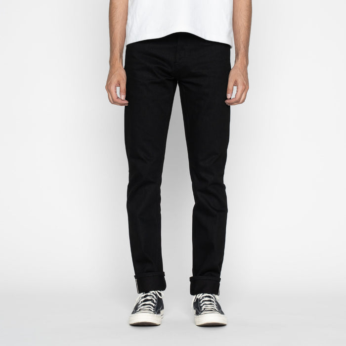 UB148 Skinny Fit - 14.5oz. Slubby Black Selvedge