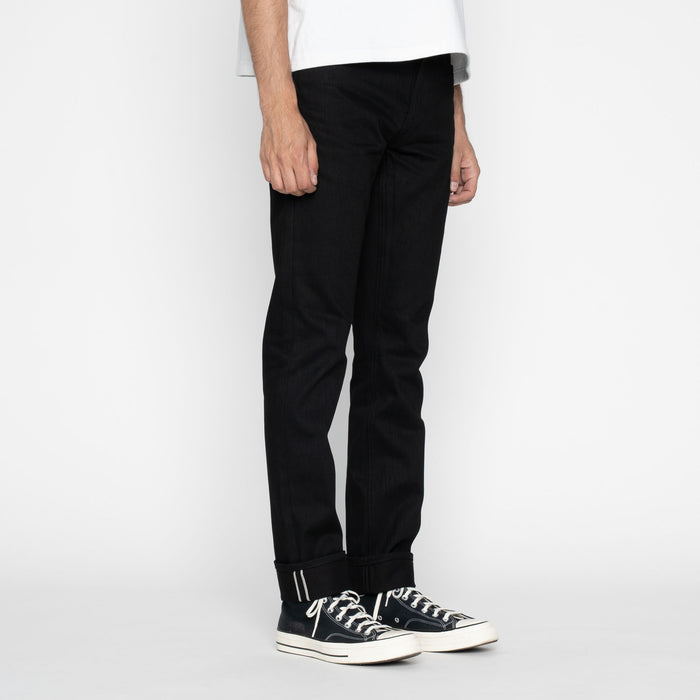 UB148 Skinny Fit - 14.5oz. Slubby Black Selvedge