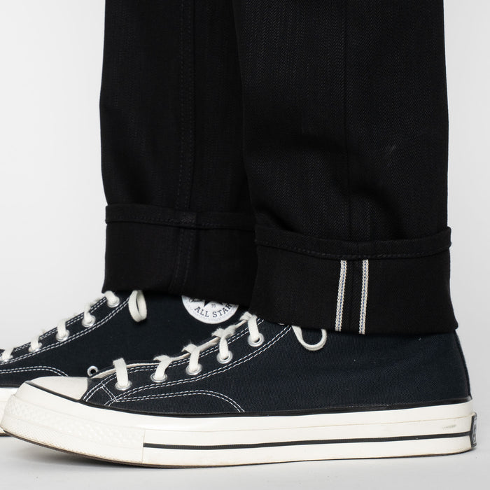 UB148 Skinny Fit - 14.5oz. Slubby Black Selvedge