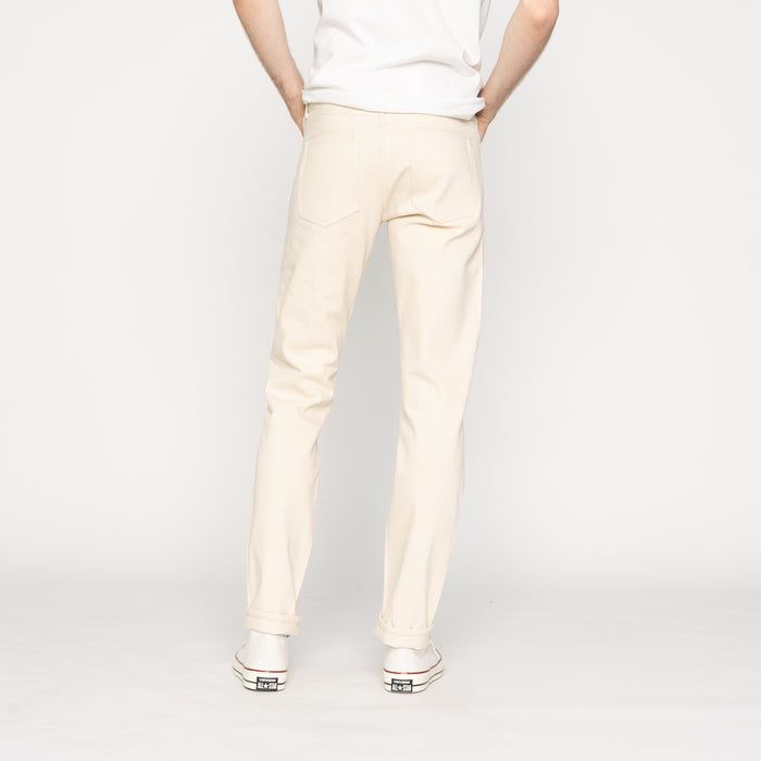 UB197 Skinny Fit - Ecru With Seed Selvedge | The Unbranded Brand