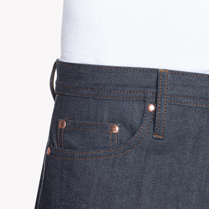 UB201 Tapered Fit 14.5oz Indigo Selvedge Denim | The Unbranded Brand
