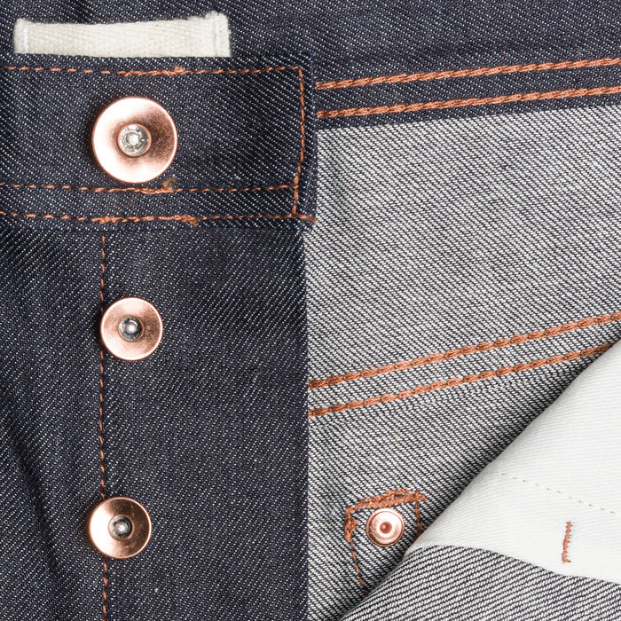 UB222 Tapered Fit 11oz Indigo Stretch Selvedge Denim | The Unbranded Brand
